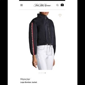 MONCLER drawstring bomber jacket